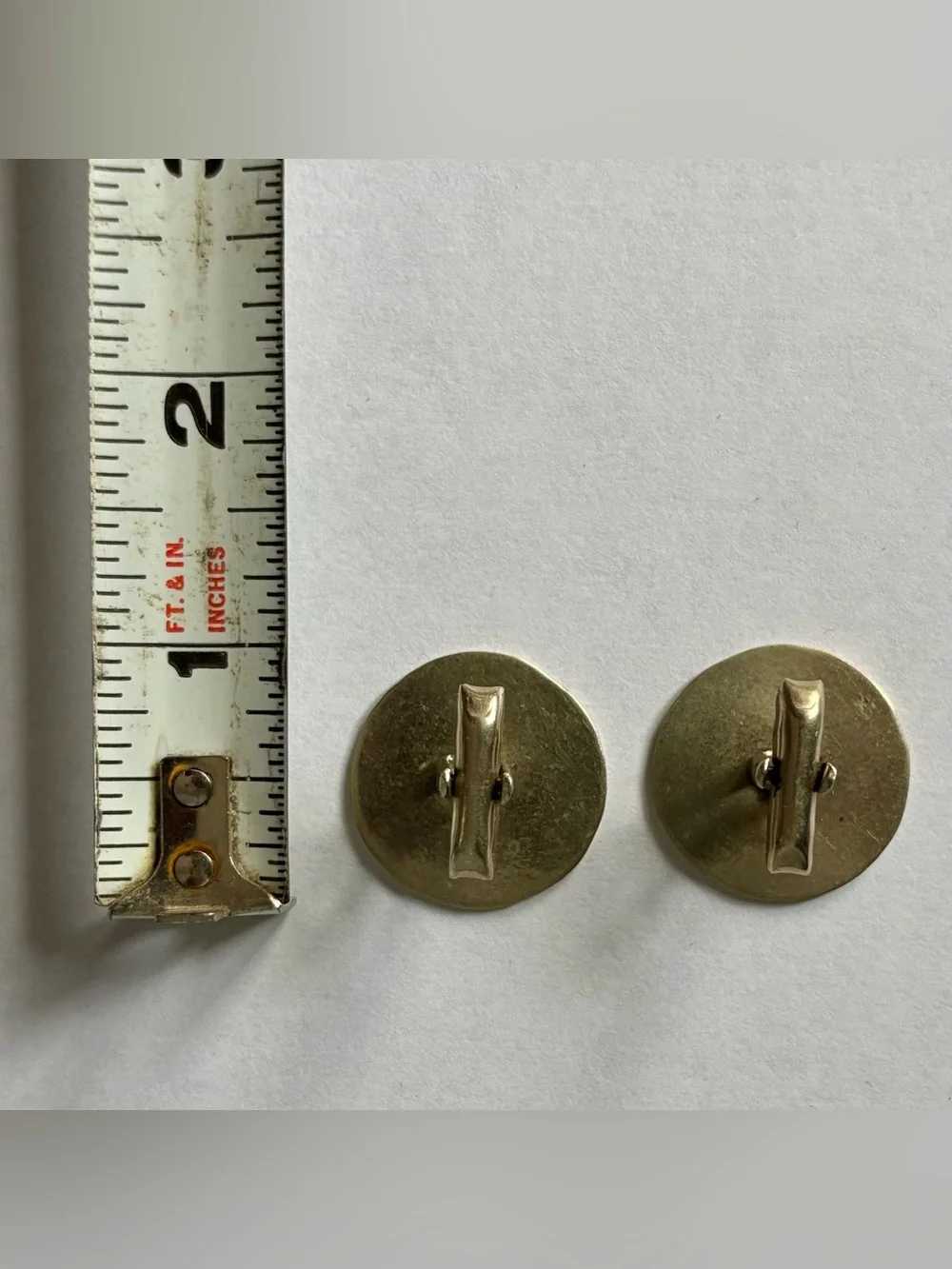 Vintage Alpaca Mexican Aztec Cuff links pair of 2